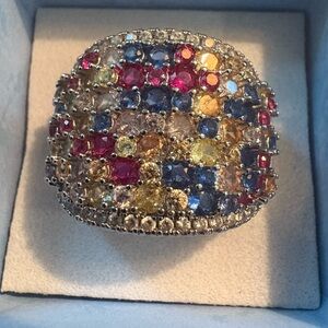 Multicolor Gemstone Ring fashion accessories